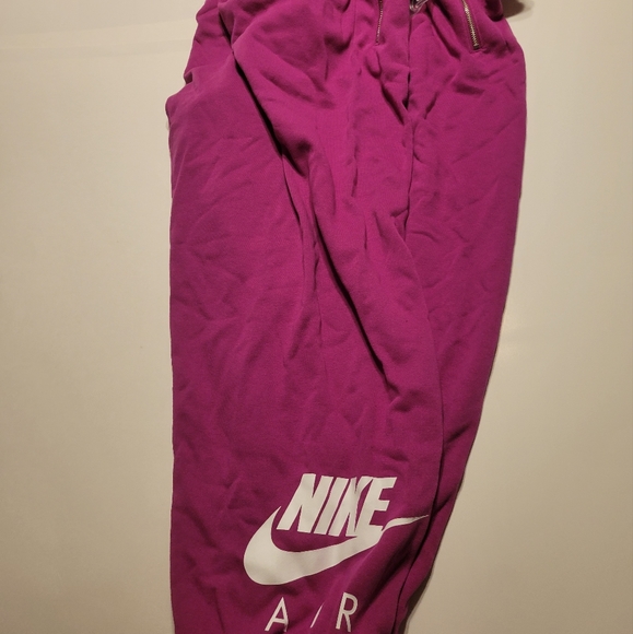 New Nike DM1773-564 Women Sportswear 7/8 Fleece Training Pant Berry Plus Size - Picture 14 of 16